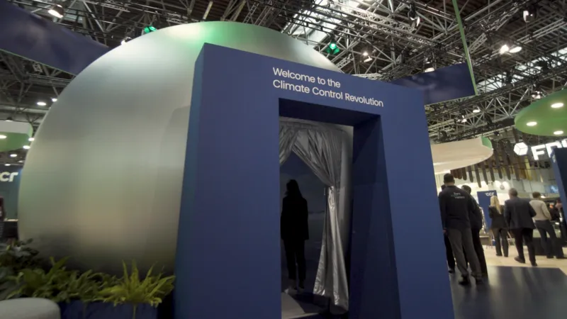 Hero Dome Film BTS — booth entrance, live