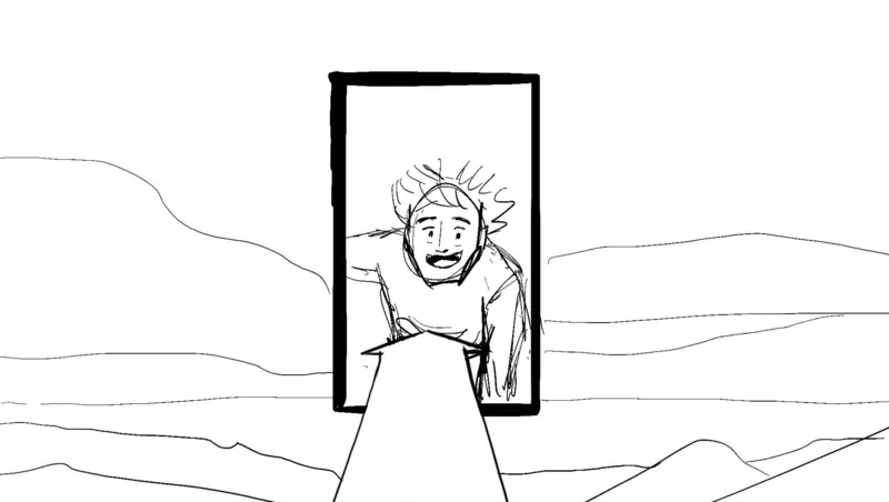 Hero Dome Film BTS — storyboard sketch